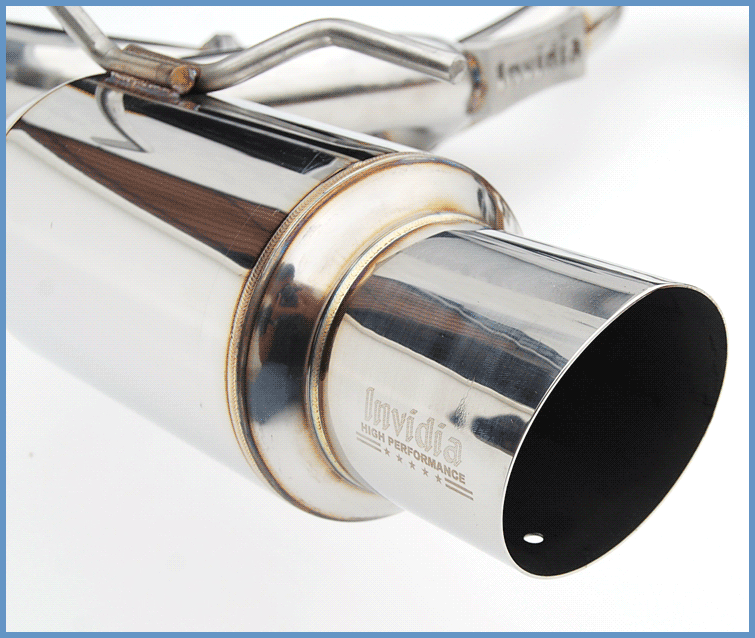 Invidia Dual N1 Single Layer SS Tipped Cat-back Exhaust - 08-11 Subaru WRX/STI Hatch