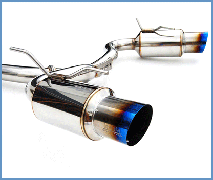 Invidia Dual N1 Single Layer Titanium Tipped Cat-back Exhaust - 08-11 Subaru WRX/STI Hatch