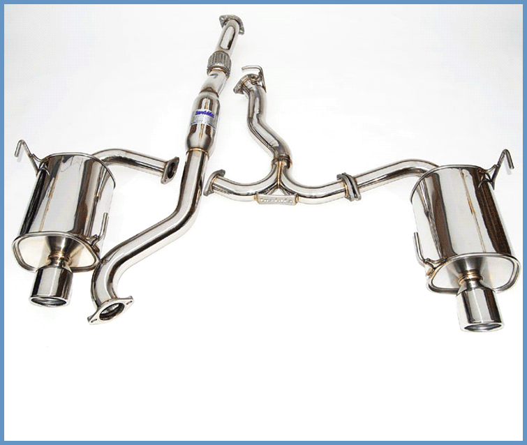 Invidia Q300 Dual Stainless Steel Tip Cat-back Exhaust - 08-09 Subaru WRX Sedan