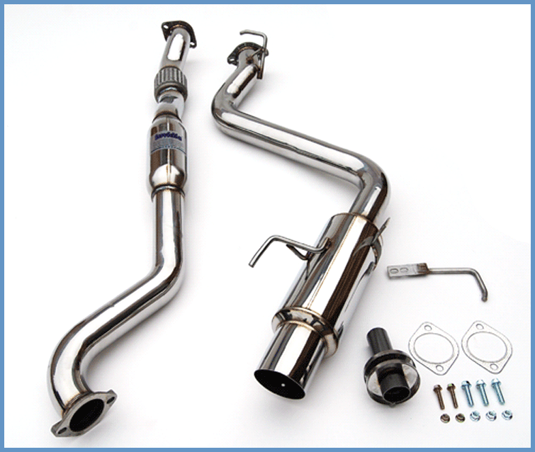 Invidia 76mm (101mm tip) Single N1 SS Tip Cat-back Exhaust - 08+ Subaru WRX Sedan