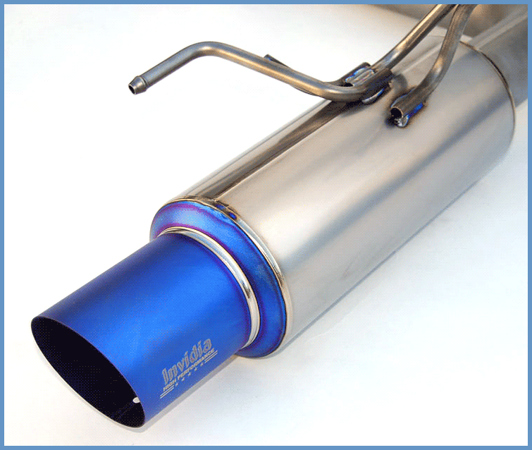 Invidia 80mm Single Outlet Full Titanium Cat-Back Exhaust - 08-14 Subaru WRX/STI Sedan