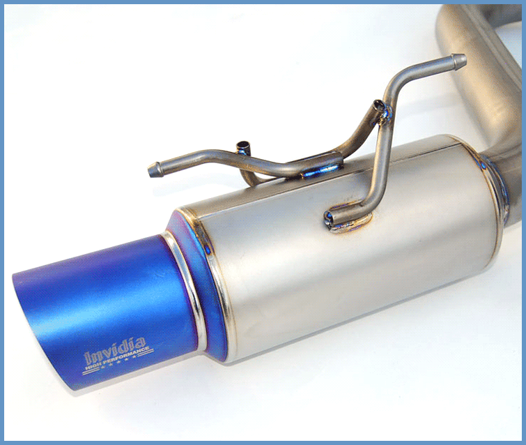 Invidia 80mm Single Outlet Full Titanium Cat-Back Exhaust - 08-14 Subaru WRX/STI