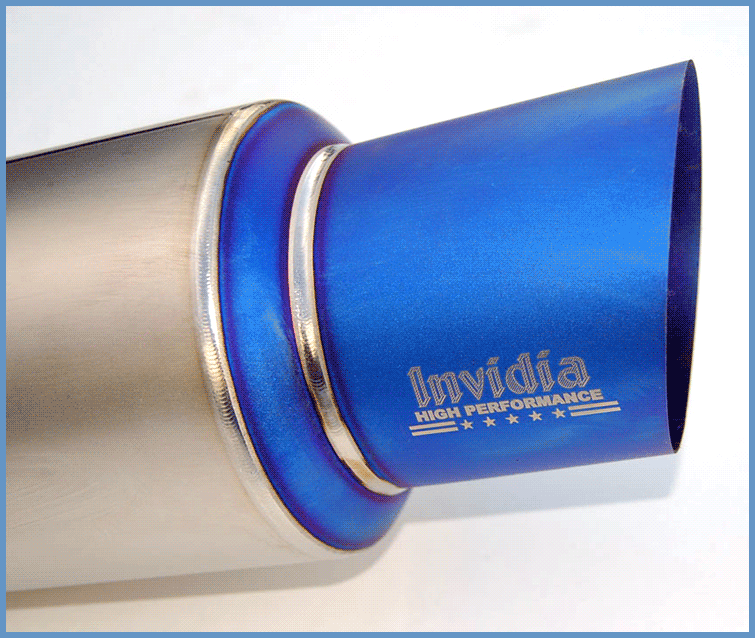 Invidia 80mm Single Outlet Full Titanium Cat-Back Exhaust - 2009+ Mitsubishi Evo X