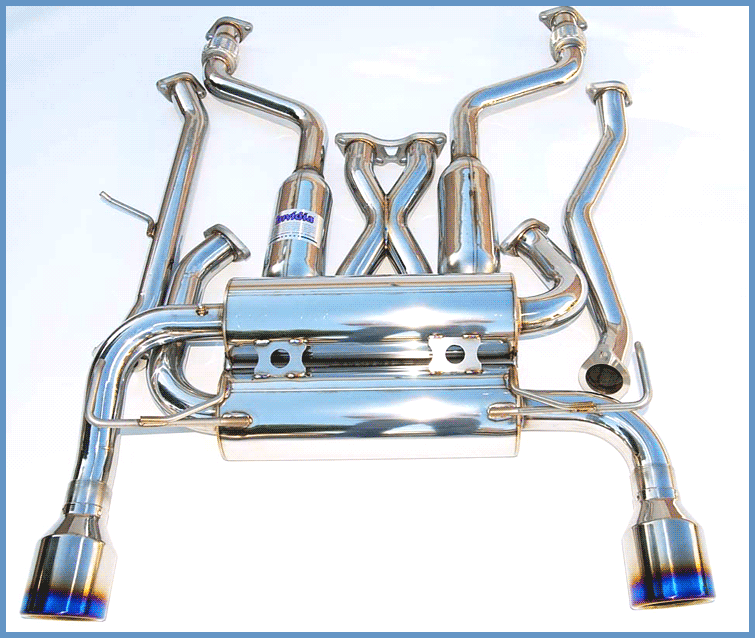 Invidia Gemini Rolled Titanium Tip Cat-back Exhaust - 09+ Nissan 370Z