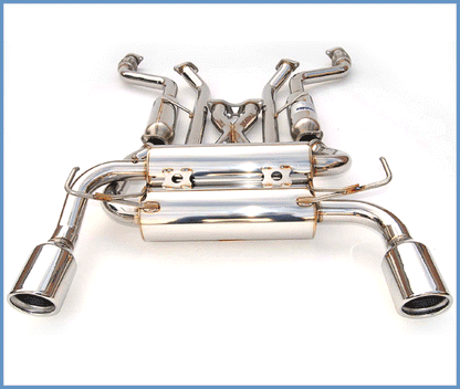 Invidia Gemini Rolled Stainless Steel Tip Cat-back Exhaust - 09+ Nissan 370Z