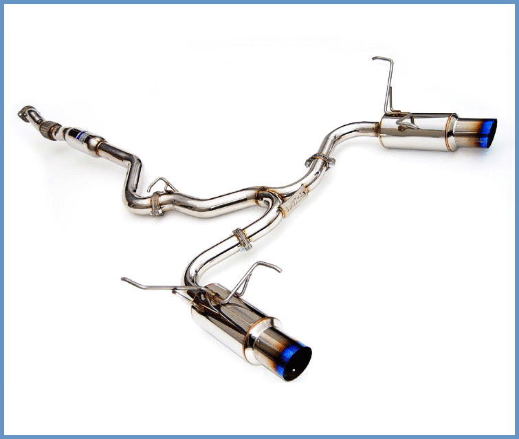 Invidia N1 Twin Outlet Single Layer Tip Titanium Cat-Back Exhaust - 08+ Subaru WRX/STI