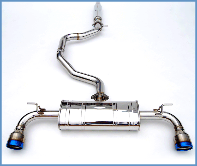 Invidia Q300 Rolled Titanium Tip Cat-Back Exhaust - 13+ Volkswagen Golf GTI