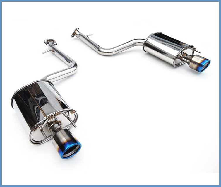 Invidia Q300 w/ Rolled Titanium Tips Axle-Back Exhaust - 13+ Lexus IS 250/IS350