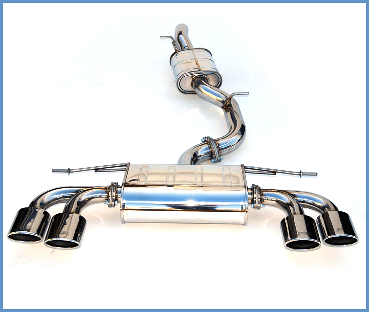 Invidia Q300 w/ Oval Stainless Steel Tips Cat-Back Exhaust - 14-17 Volkswagen Golf R