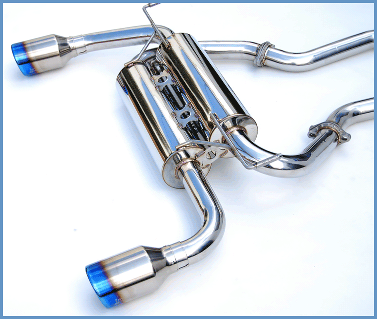 Invidia Gemini w/ Rolled Titanium Tips Cat-Back Exhaust - 14+ Infiniti Q50