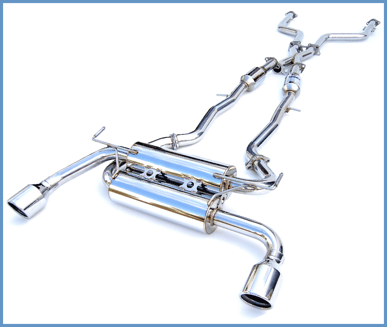 Invidia Gemini w/ Rolled Stainless Steel Tips Cat-Back Exhaust - 14+ Infiniti Q50