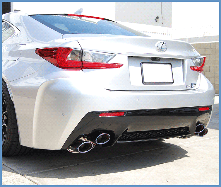 Invidia Q300H w/ Rolled Stainless Steel Tips Cat-Back Exhaust - 14+ Lexus RCF