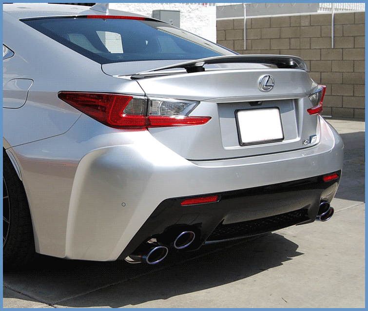 Invidia Q300H w/ Rolled Titanium Tips Cat-Back Exhaust - 14+ Lexus RCF