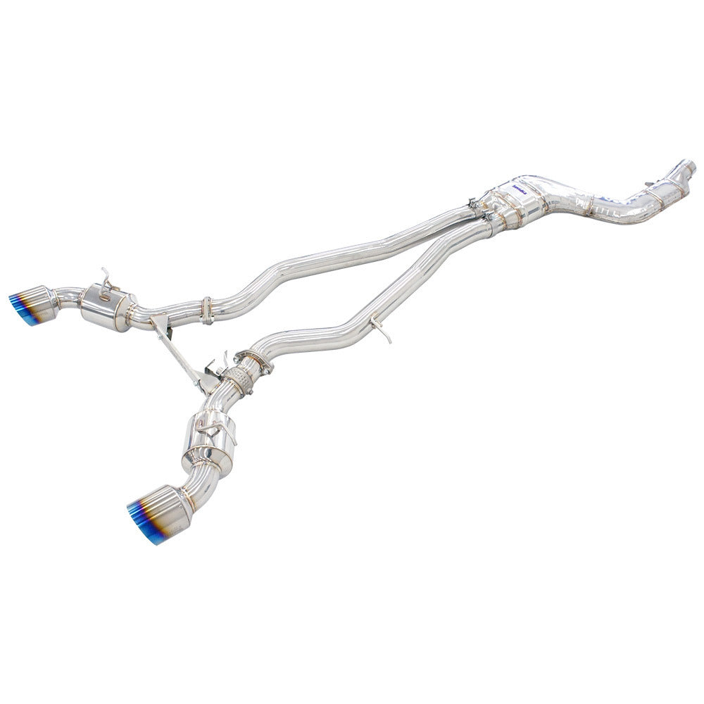 Invidia 2019+ Toyota Supra Dual N1 w/ Valve Rolled Titanium Tip Cat-back Exhaust
