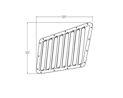 Verus - Hood Louver Kit - Focus RS/ST (MK3)