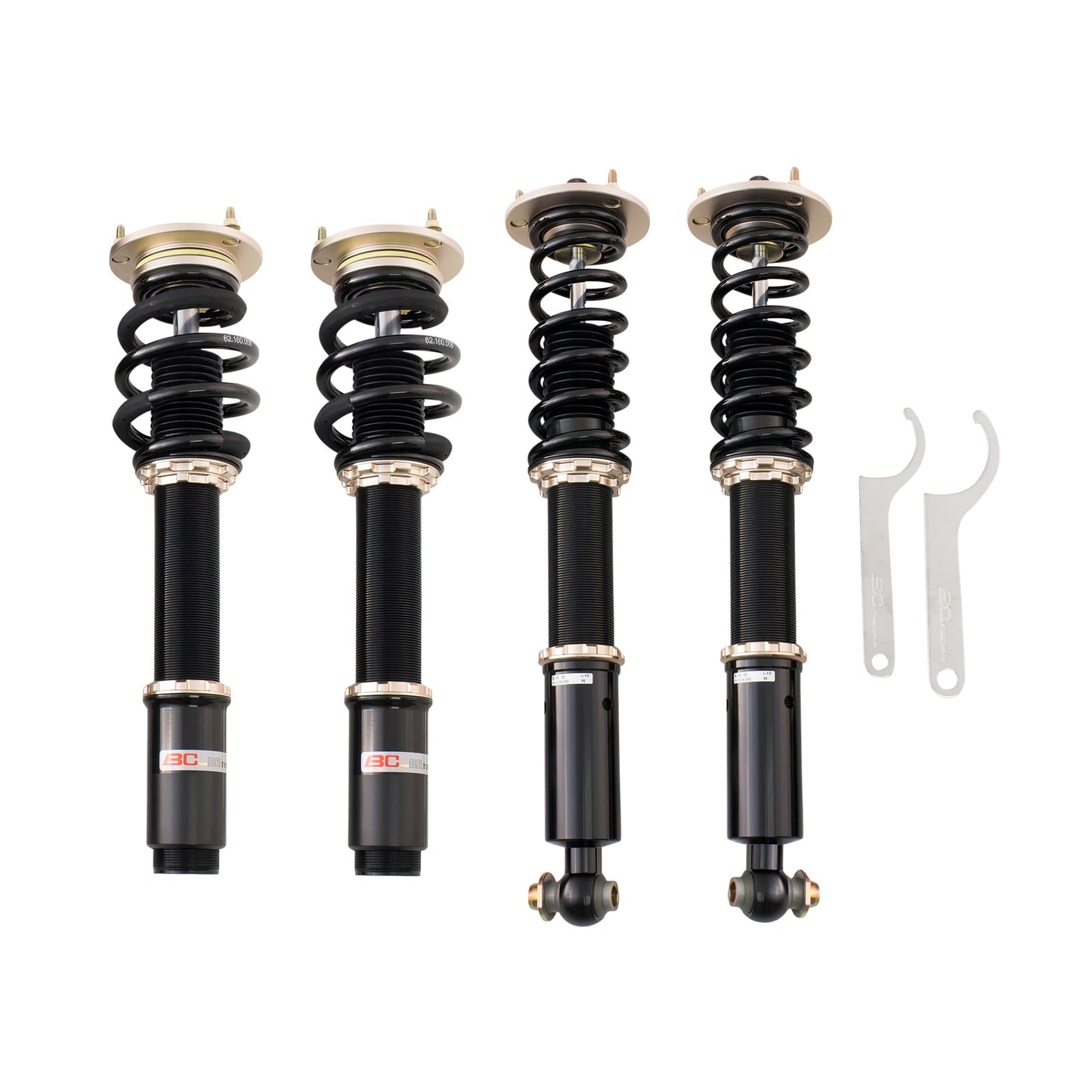 BC Racing BR Series coilovers on white background