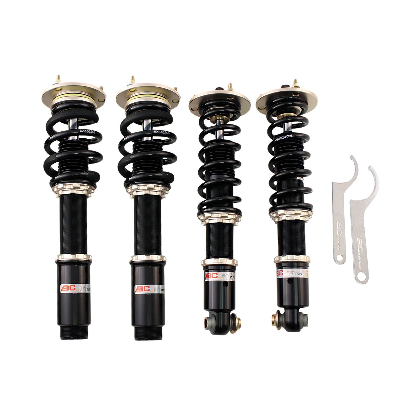 BC Racing BR Series coilovers on white background