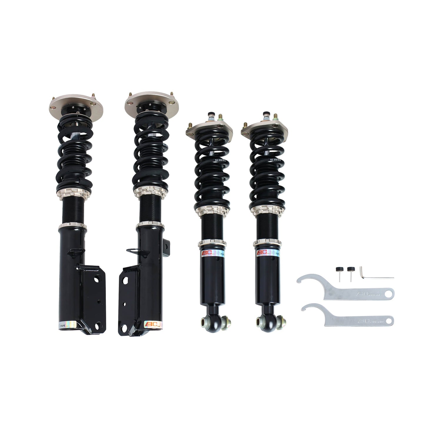BC Racing BR Series coilovers on white background