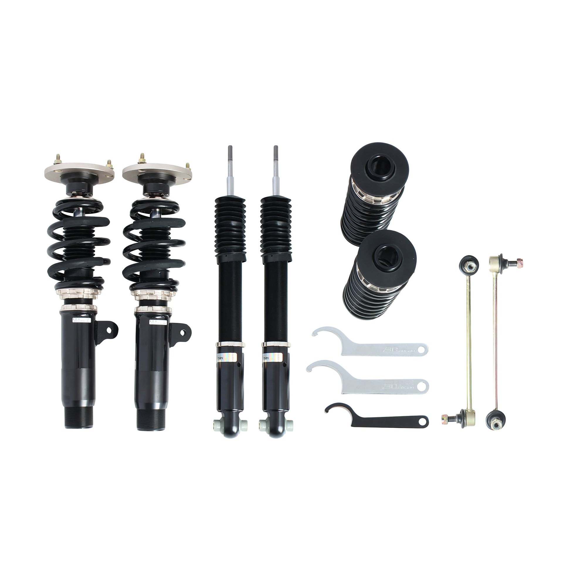 BC Racing BR Series coilovers on white background