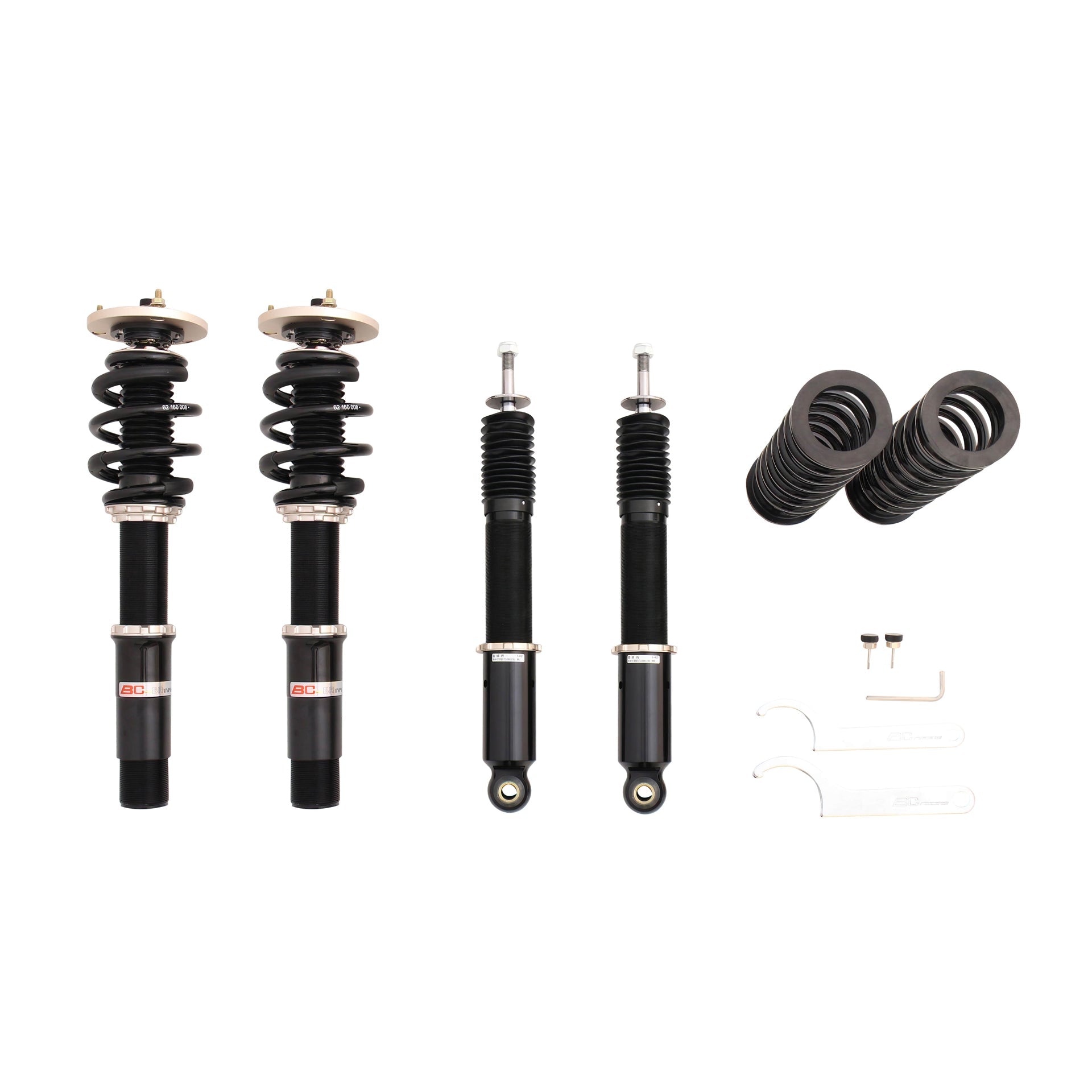 BC Racing BR Series coilovers on white background