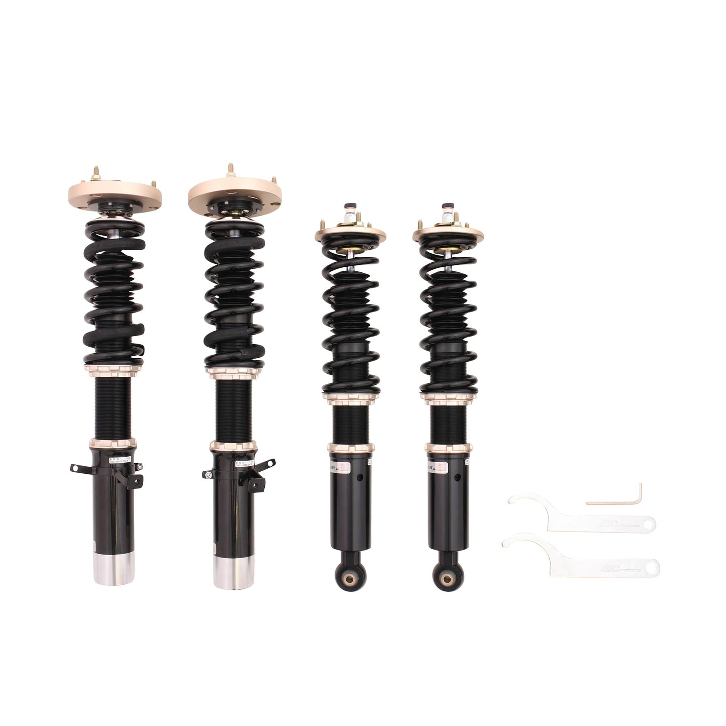 BC Racing BR Series coilovers on white background