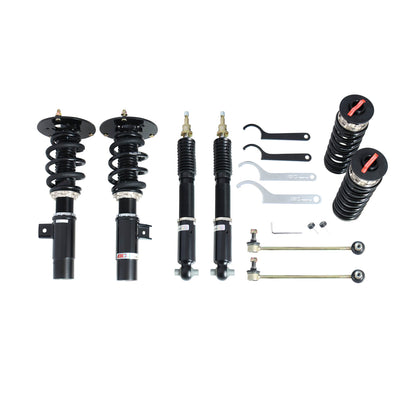 BC Racing BR Series coilovers on white background