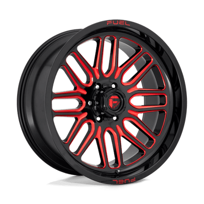 Fuel Offroad D663 IGNITE Gloss Black Red Tinted Clear 20x10 -18 6x135mm 87.1mm