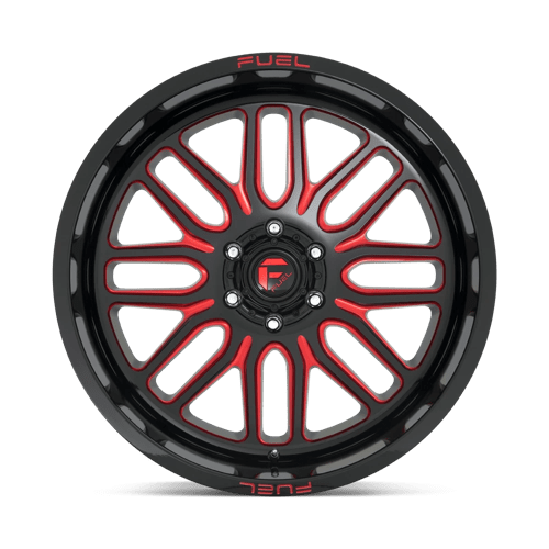 Fuel Offroad D663 IGNITE Gloss Black Red Tinted Clear 22x12 -43 6x135mm 87.1mm