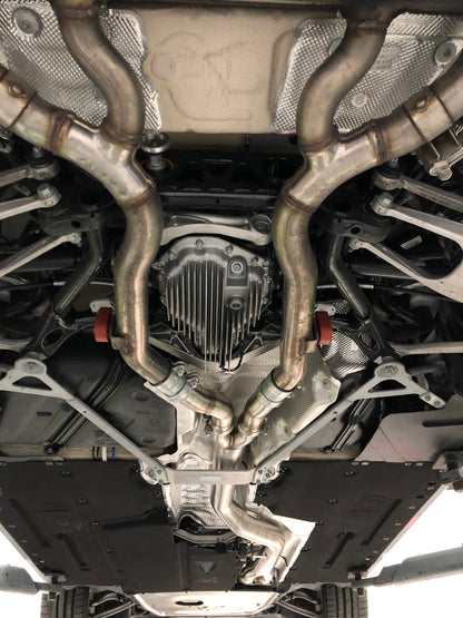 F87 BMW M2 Competition Mid Pipe includes Active F-brace