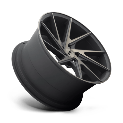 Niche M163 INVERT Matte Black Machined Ring 20x10.5 +45 5x114.3mm 72.6mm