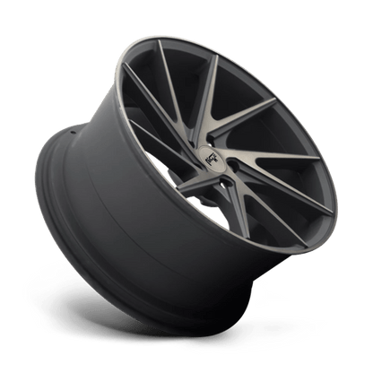 Niche M163 INVERT Matte Black Machined Ring 20x10.5 +45 5x114.3mm 72.6mm