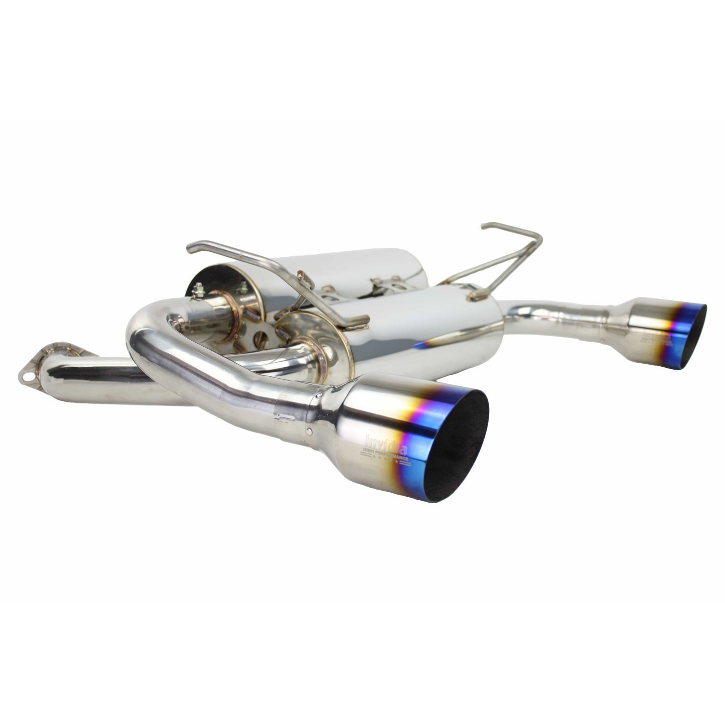 Invidia Gemini Single Layer Titanium Tip Cat-back Exhaust - 03-08 Infiniti G35 Coupe