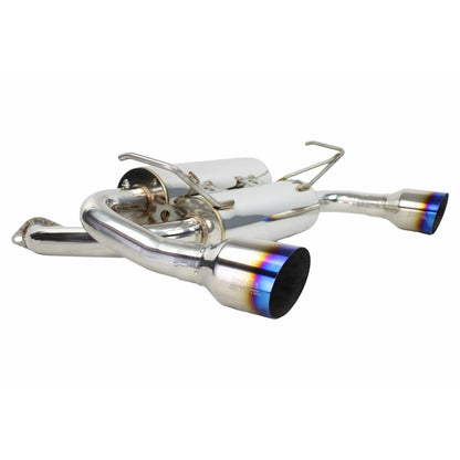 Invidia Gemini Single Layer Titanium Tip Cat-back Exhaust - 03-08 Infiniti G35 Coupe