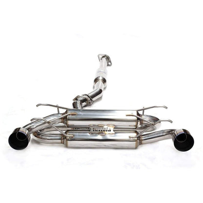 Invidia Gemini/R400 Single Layer Stainless Steel Tip Cat-back Exhaust - 12+ Subaru BR-Z/FR-S