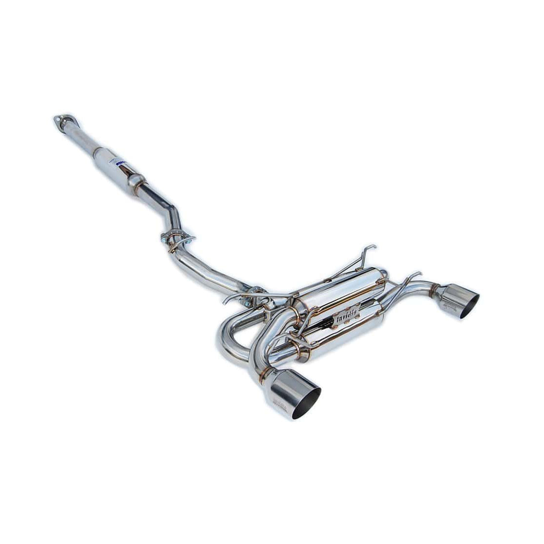 Invidia Gemini/R400 Single Layer Stainless Steel Tip Cat-back Exhaust - 12+ Subaru BR-Z/FR-S