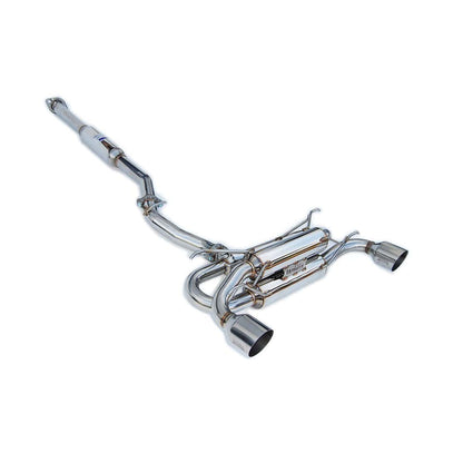 Invidia Gemini/R400 Single Layer Stainless Steel Tip Cat-back Exhaust - 12+ Subaru BR-Z/FR-S