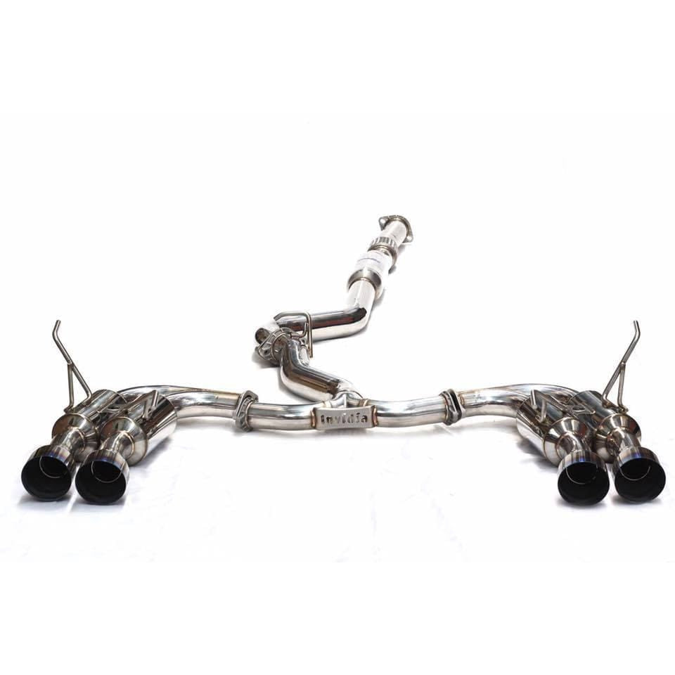 Invidia Gemini/R400 Stainless Steel Tip Cat-back Exhaust - 08-14 Subaru WRX Hatchback