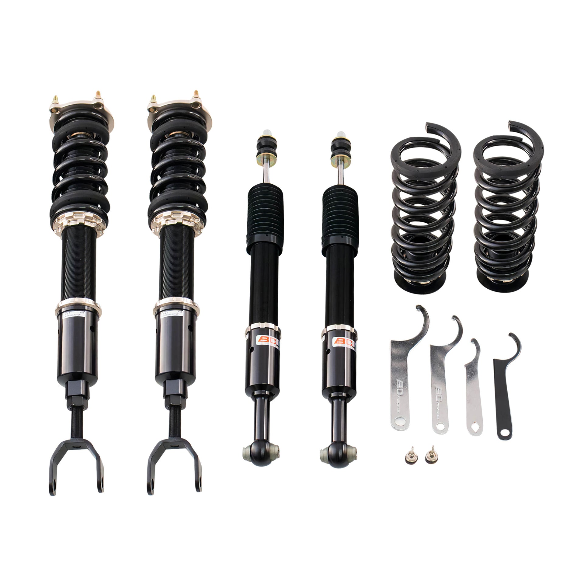 BC Racing BR Series coilovers on white background
