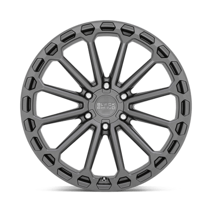 Black Rhino KAIZEN Matte Gunmetal 20x9.5 +12 6x139.7mm 112.1mm