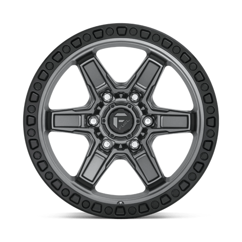 Fuel Offroad D698 KICKER Matte Gunmetal Black Bead Ring 17x9 +1 5x127mm 71.5mm