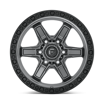 Fuel Offroad D698 KICKER Matte Gunmetal Black Bead Ring 17x9 +1 5x127mm 71.5mm
