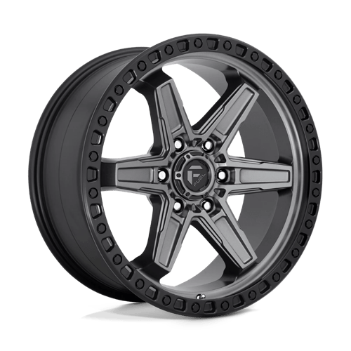 Fuel Offroad D698 KICKER Matte Gunmetal Black Bead Ring 20x9 +20 6x114.3mm 66.1mm