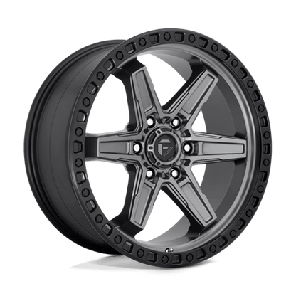 Fuel Offroad D698 KICKER Matte Gunmetal Black Bead Ring 20x9 +20 6x114.3mm 66.1mm