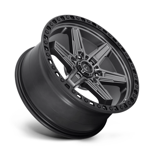 Fuel Offroad D698 KICKER Matte Gunmetal Black Bead Ring 20x9 +20 6x114.3mm 66.1mm