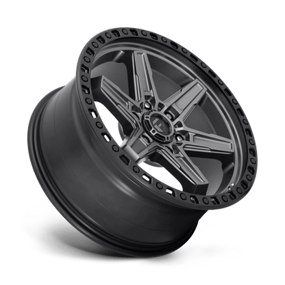 Fuel Offroad D698 KICKER Matte Gunmetal Black Bead Ring 20x9 +20 6x114.3mm 66.1mm