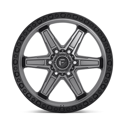 Fuel Offroad D698 KICKER Matte Gunmetal Black Bead Ring 20x9 +20 6x114.3mm 66.1mm