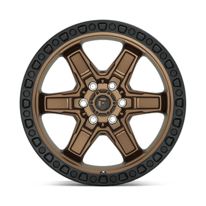 Fuel Offroad D699 KICKER Matte Bronze Black Bead Ring 17x9 +12 6x114.3mm 66.1mm