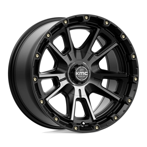 KMC KM100 SYNC Satin Black W/ Gray Tint 17x9 -12 6x135|6x139.7mm 106.1mm