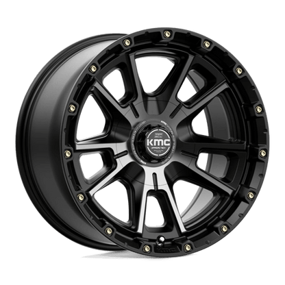 KMC KM100 SYNC Satin Black W/ Gray Tint 17x9 -12 6x135|6x139.7mm 106.1mm