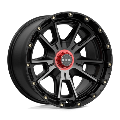KMC KM100 SYNC Satin Black W/ Gray Tint 17x9 -12 6x135|6x139.7mm 106.1mm